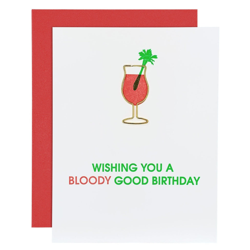 Chez Gagne Bloody Good Birthday Paperclip Card