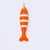 Stripe Sardine Enamel Fish Charm