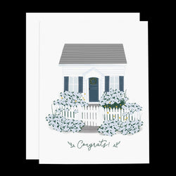 Hydrangeas Cottage Greeting Card