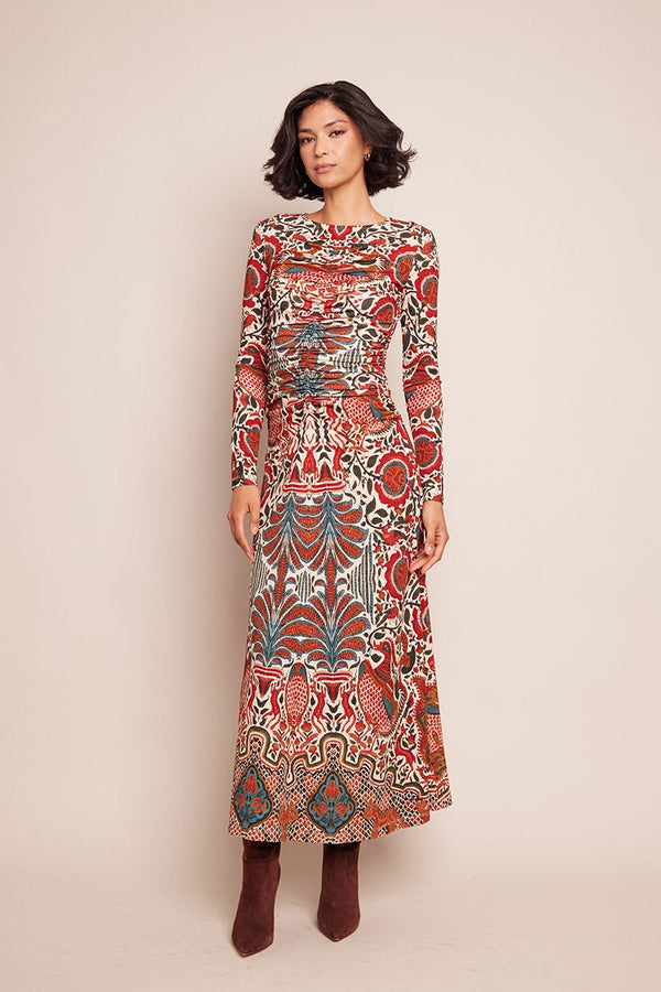 Maisy Dress - Turtledove Luxor