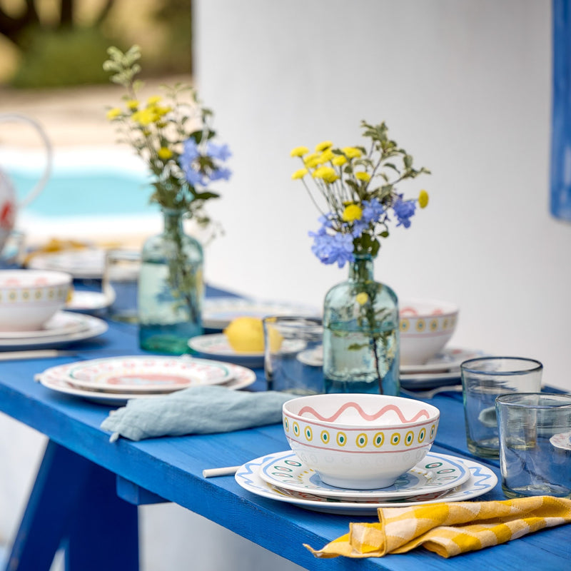 Soup/Cereal Bowl Set - Tulip Summer Bliss