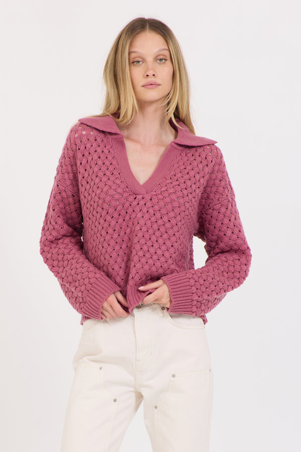 Malin Cashmere Polo - Berry