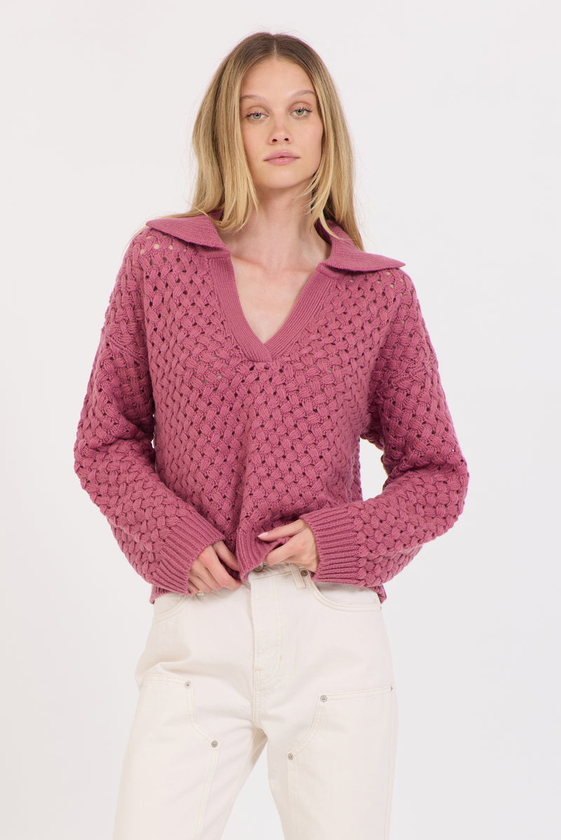 Malin Cashmere Polo - Berry