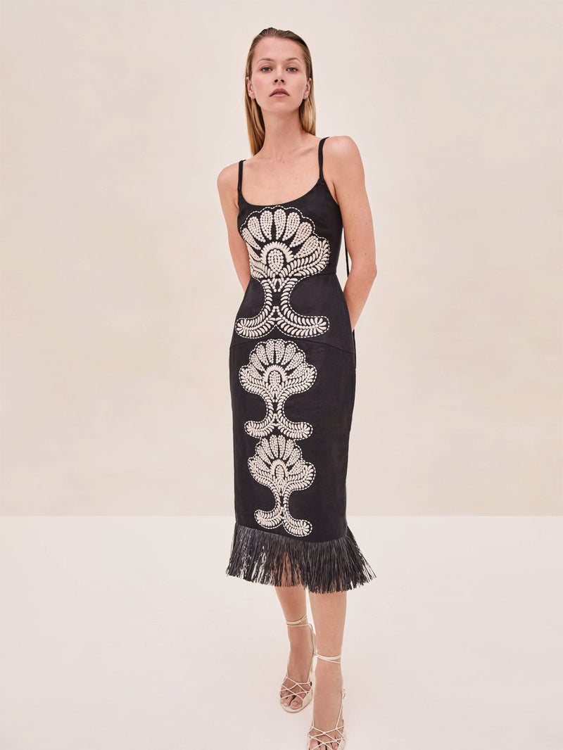 Naturi Dress - Black White
