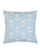 Blue Block Print Linen Pillow - 20 x 20