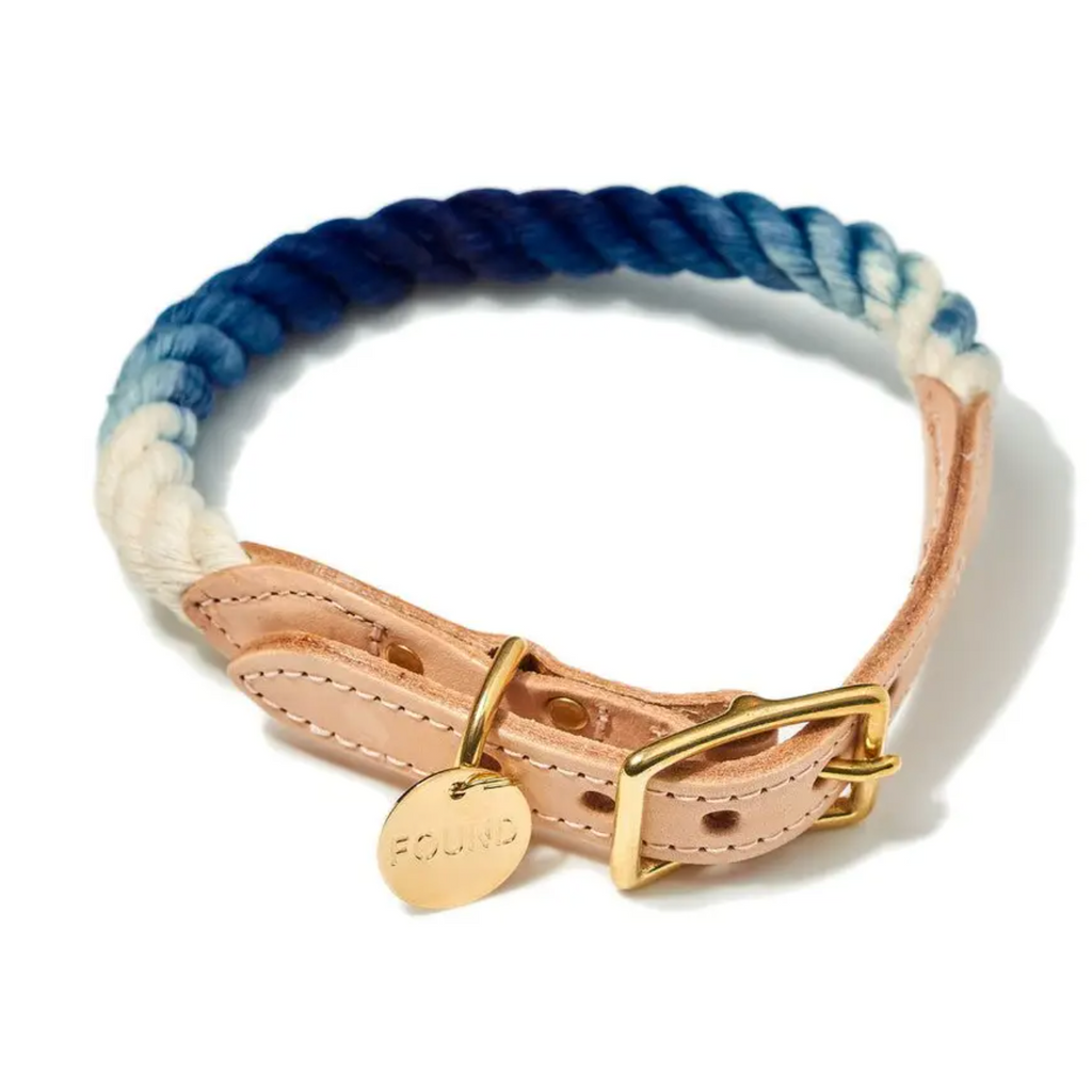 Ombre Cotton Rope Pet Collar
