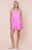 Juliet Dunn Ric Rac Poplin Low Back Mini Dress - Hibiscus