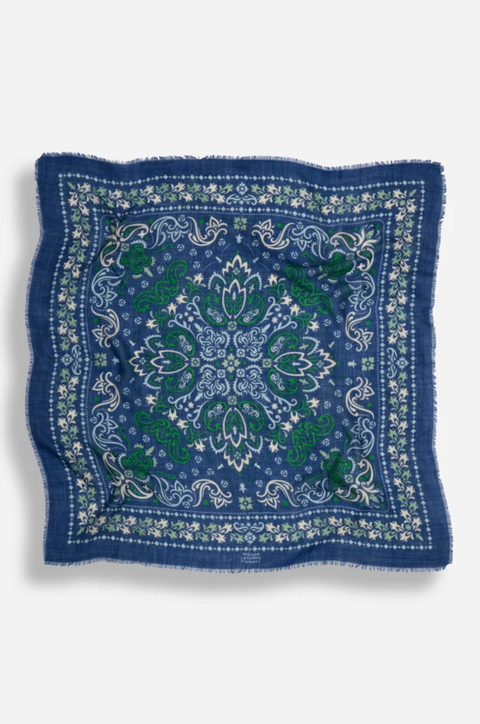 Wool & Silk Bandana Scarf