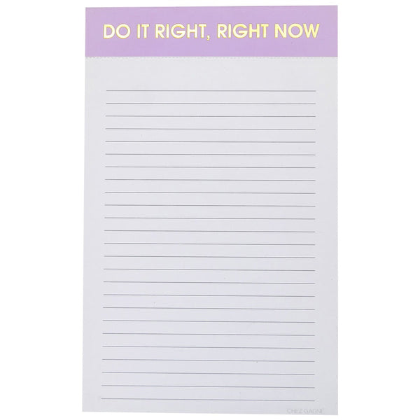 Do It Right Now Notepad