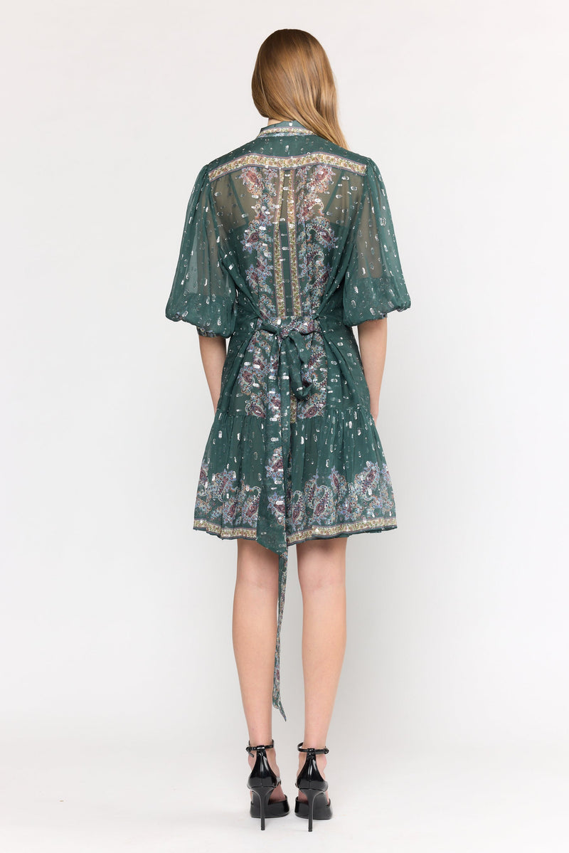 Emi Dress - Reseda Paisley