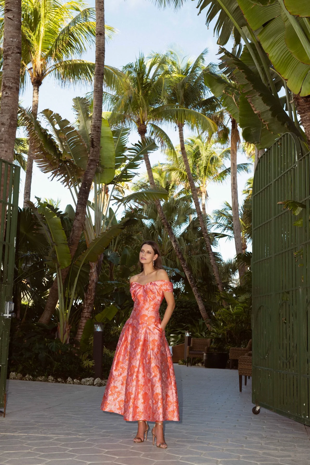 Midnight Tropez Dress - Coral/Pink Nell Midnight Tropez Dress - Coral/Pink Nell