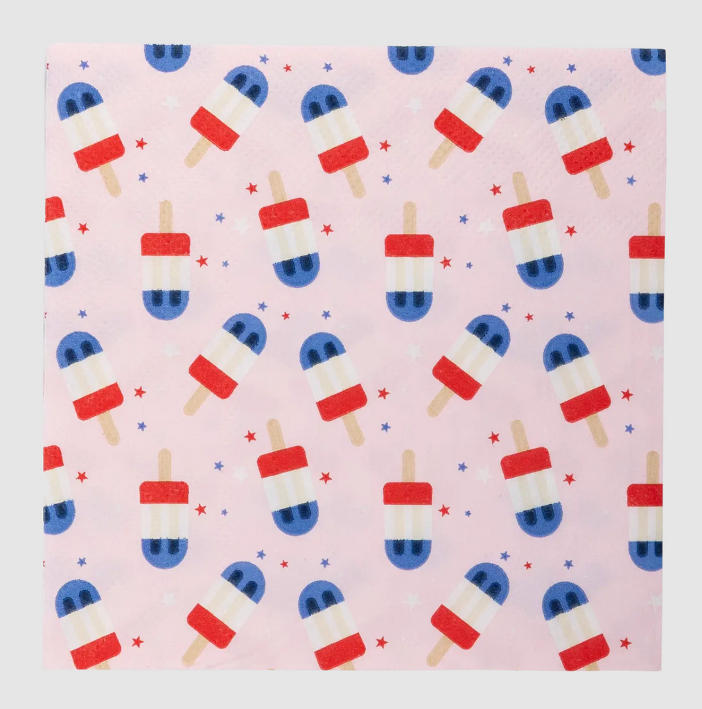 Popsicles Pattern Cocktail Napkins