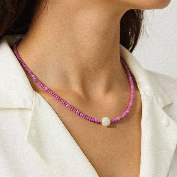 Millie Necklace - Purple