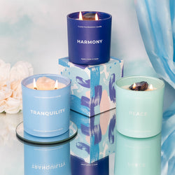 Jill & Ally Crystal Manifestation Candle - Tranquility