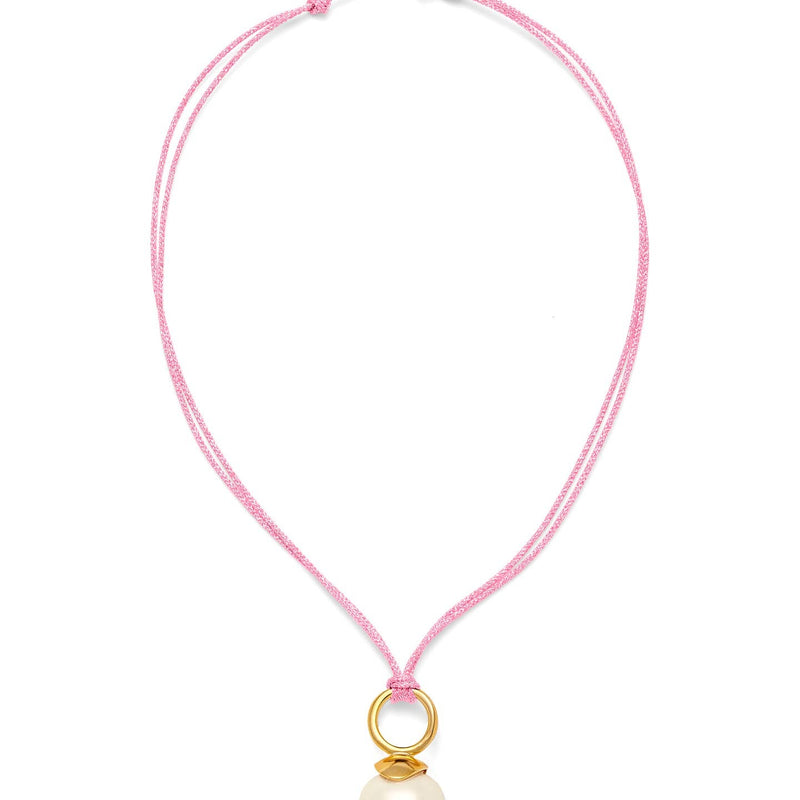 Catherine Canino Pebble Pearl Cord Pendant