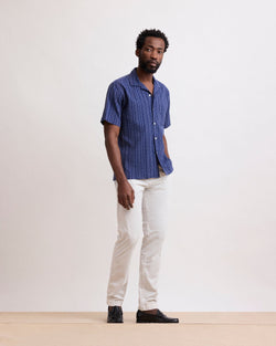 Men's Palm Seersucker Dobby Shirt - Deep Blue