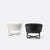 White Simple Solid Dog Bowl Stand - Medium