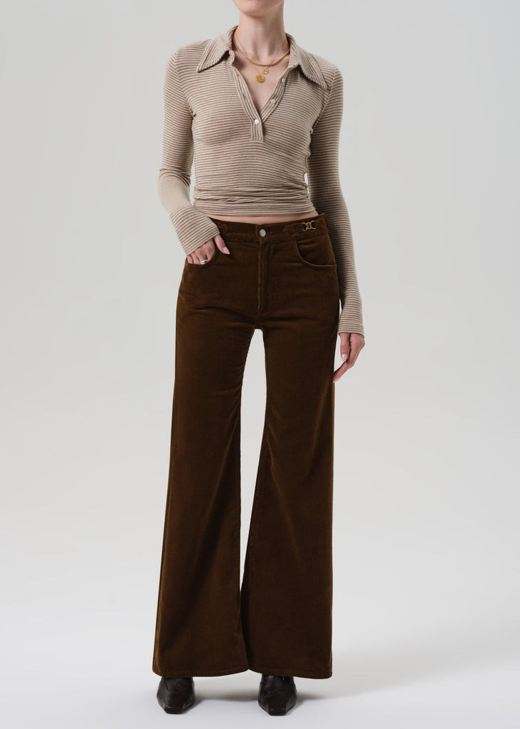 Corduroy Kimberly Flare - Manuka