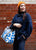 Blue Floral Weekend Bag