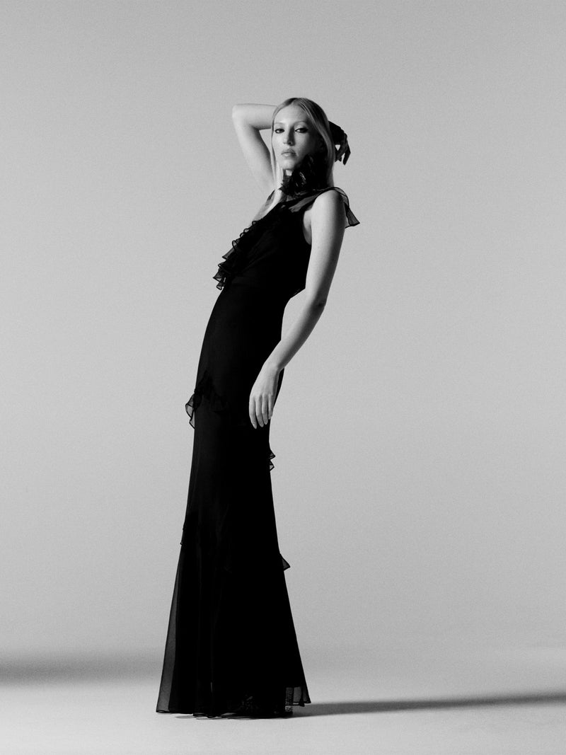Saloni Rita Dress - Black
