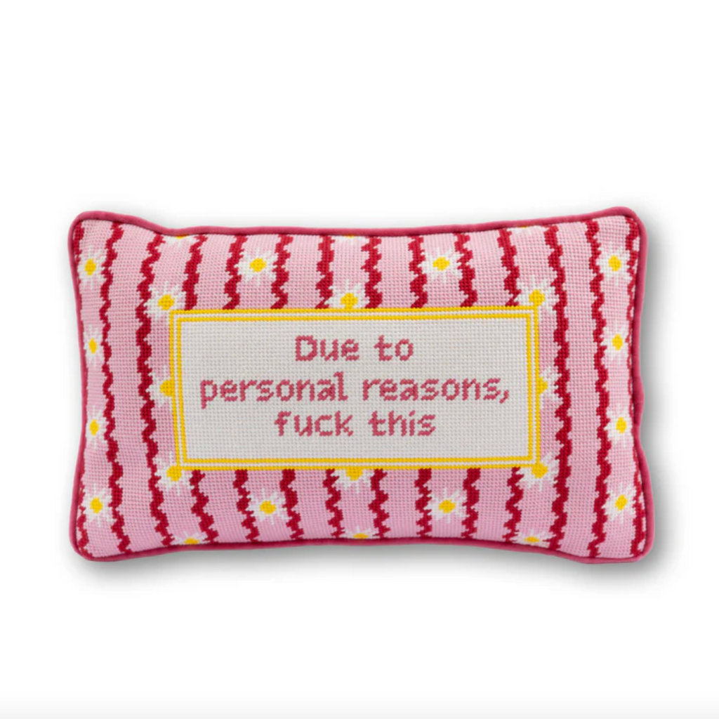 Fuck This Needlepoint Pillow