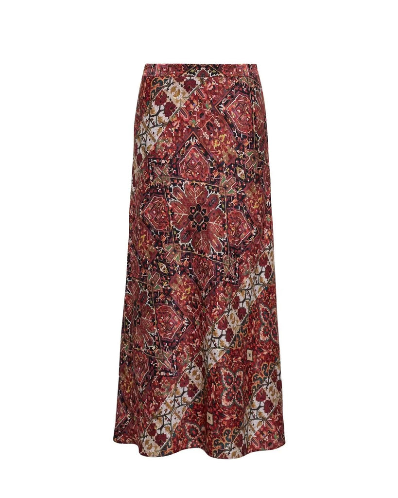 Kaia Skirt - Tapestry Red
