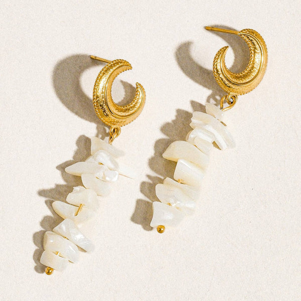 Moon Shell Earring