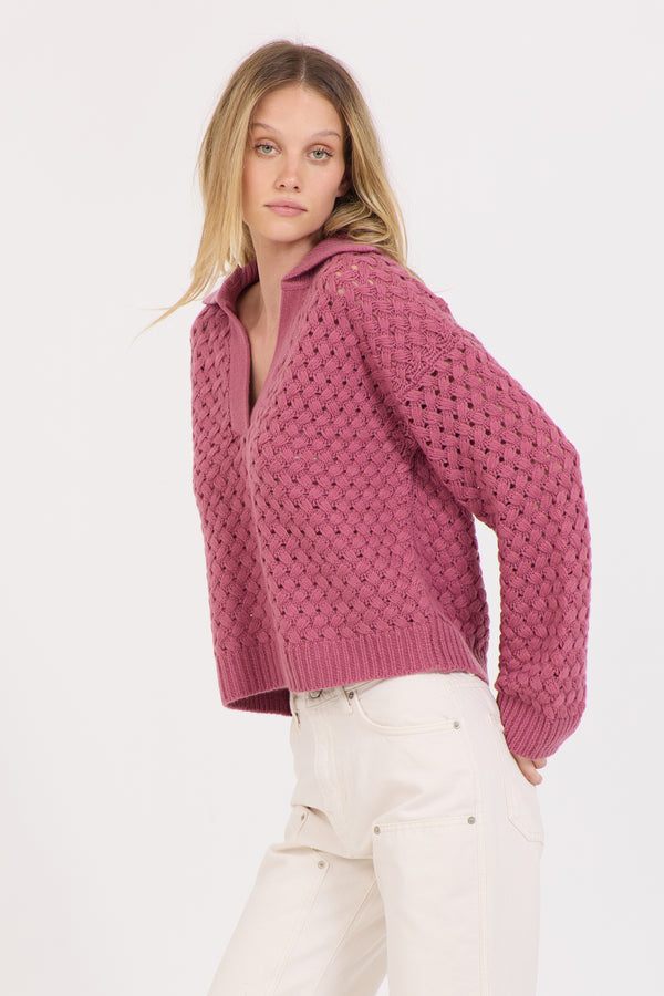 Malin Cashmere Polo - Berry
