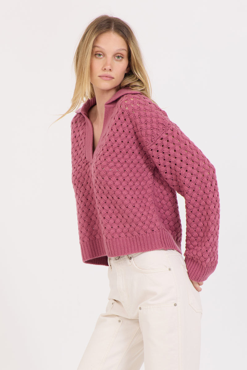 Malin Cashmere Polo - Berry