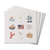 American Summer Icons Coaster Set
