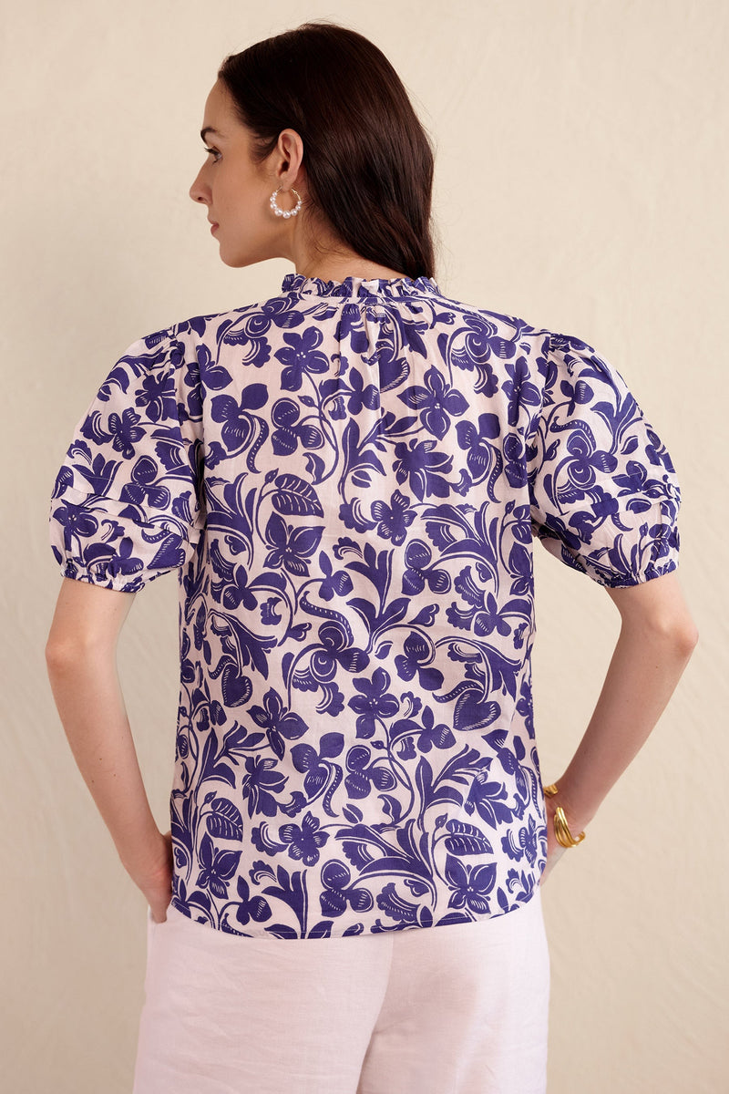 Bronte Top - Gaia Cobalt