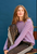 Cashmere Tipped Little Stripe Crew