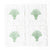 Deco Palm Embroidered Cocktail Napkin Set
