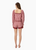 Cassandra Mid Rise Silk Cotton Short - Berry Gingham