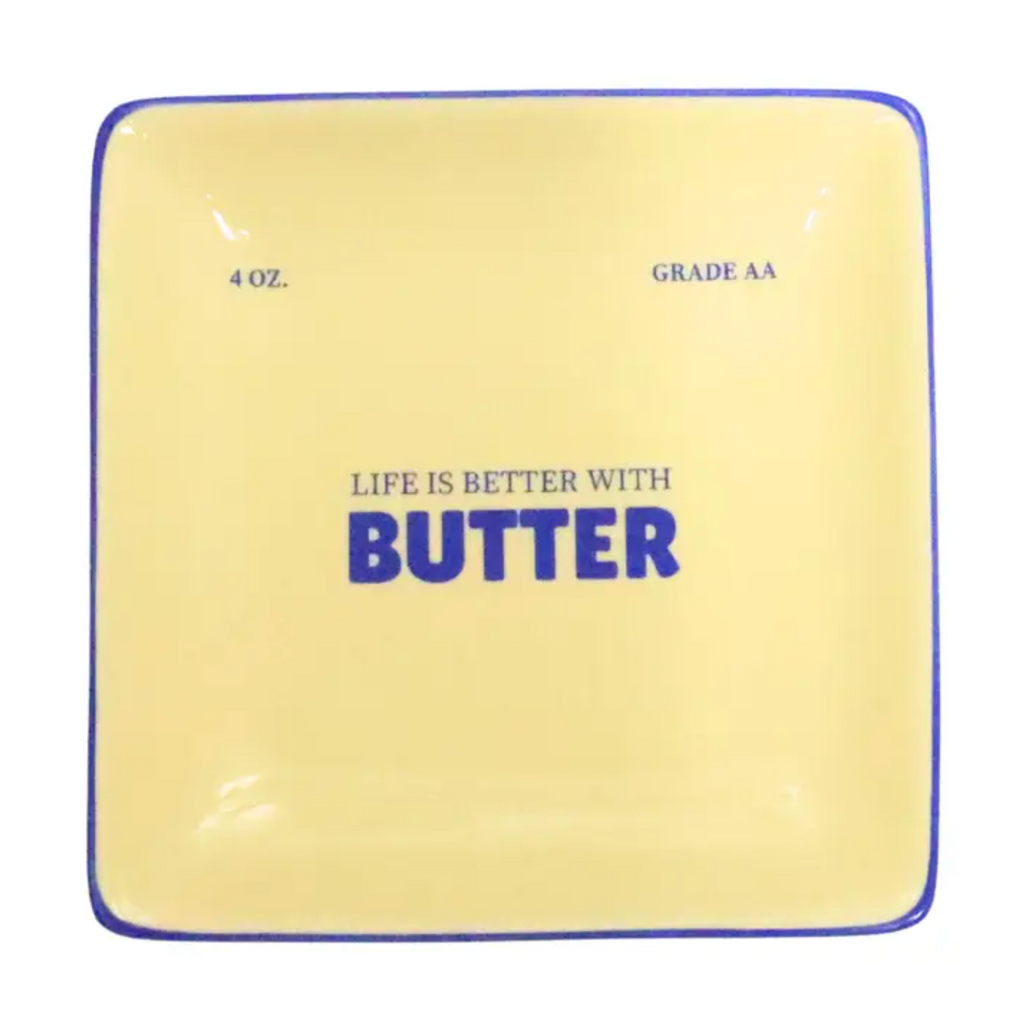 Better With Butter Square Trinket Tray
