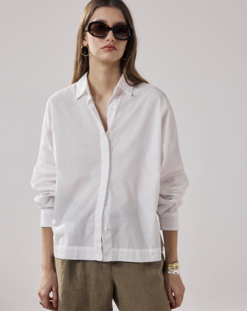 Cosma Cotton Shirt - White