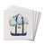 Hydrangea Flag Boat Tote Coaster Set