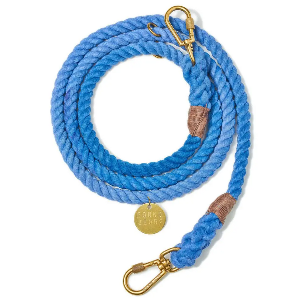 Adjustable Rope Dog Leash - Periwinkle