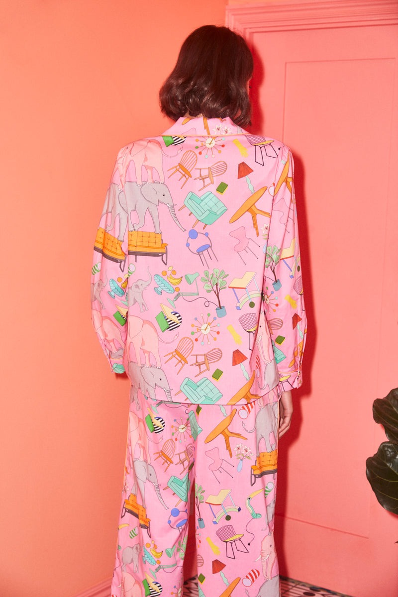 Karen Mabon Elephant In The Room Pyjama Set