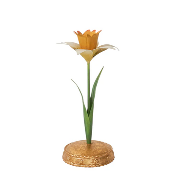 Meadow Walk Daffodil 9" Candlestick - Yellow