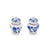 Mini Ginger Jar Salt & Pepper Shaker Set - Blue/White