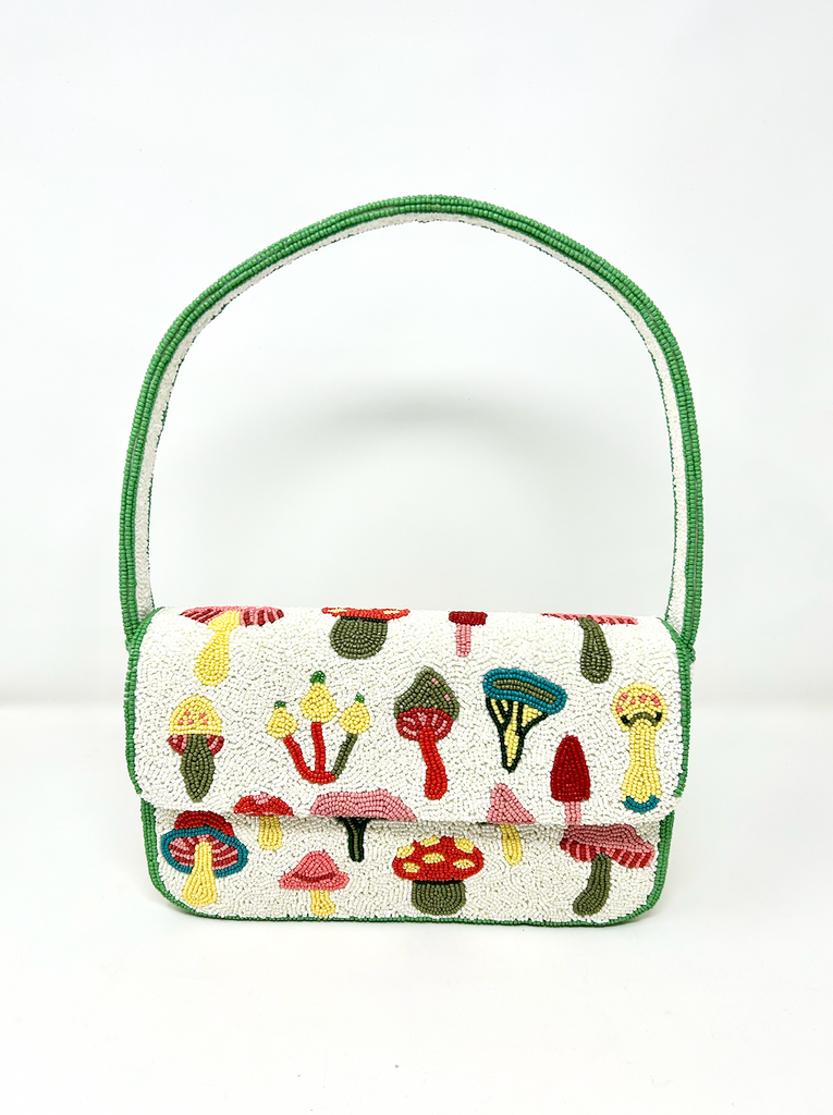 Mushroom Beaded Handbag