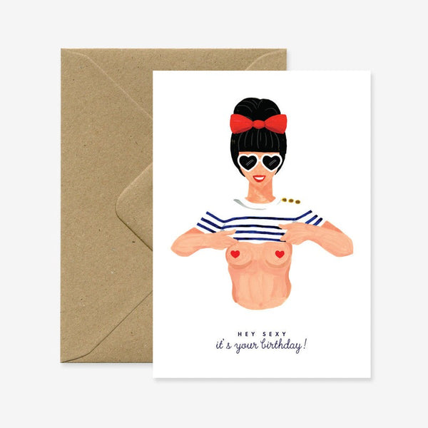 Hey Sexy Birthday Greeting Card