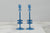 Medium Glass Candlestick Pair