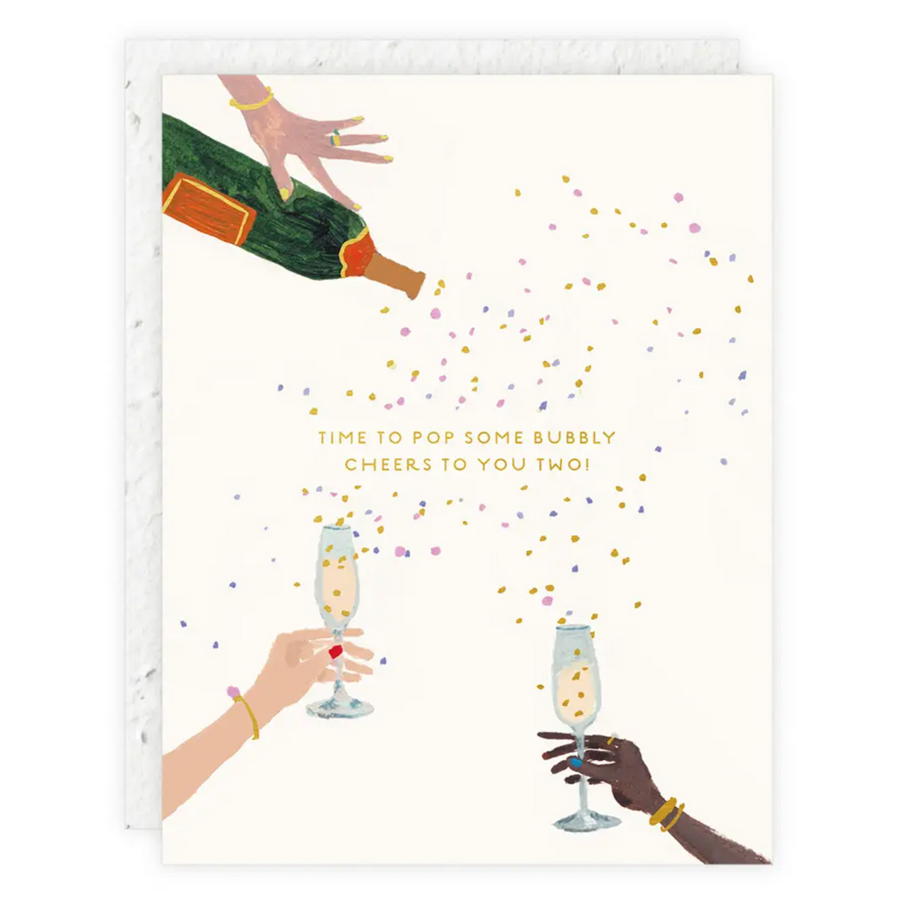 Pop Some Bubbly Engagement Card