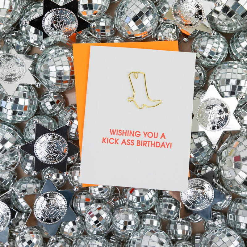 Wishing You A Kickass Birthday Paperclip Card