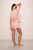 Frida Shortie Short PJ Set - Silver Pink/Ivory