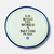 Make The World A Better Place Round Trinket Tray - Blue Flower