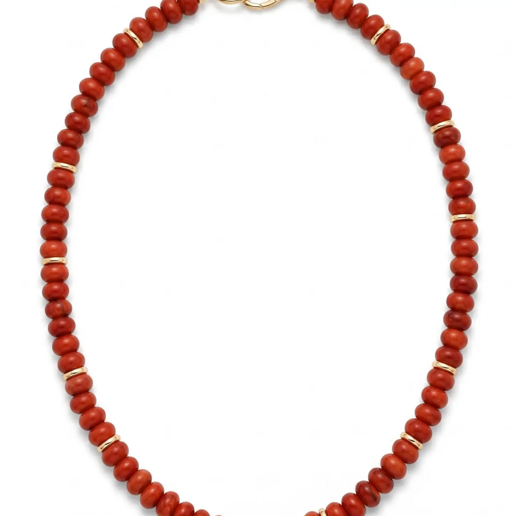 Coral Jade Necklace