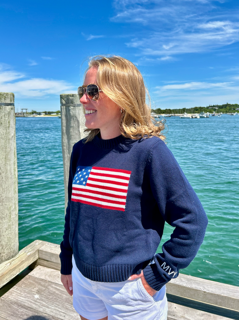 Nell American Flag MVY Sweater